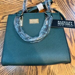 Badgley Mischka Green  Satchel
